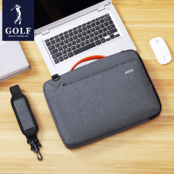 GOLF小米華爲聯想蘋果戴爾華碩男女單肩15.6寸手提筆電包電腦包