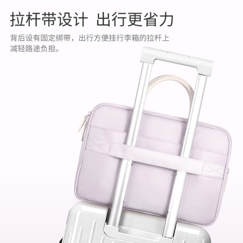 筆記型電腦包14寸女手提簡約氣墊包適用小新15.6內膽包13平板ipad
