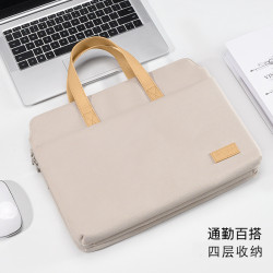 手提電腦包女百搭通勤筆電包13/14/15.6英寸四層大容量