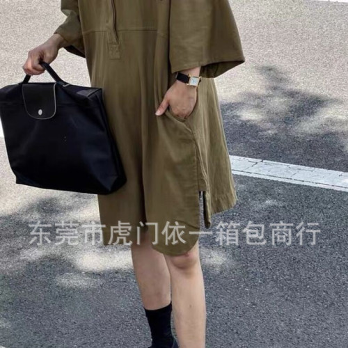 新款紀念款刺綉尼龍公文包男女通用餃子包手提包70周年折曡電腦包