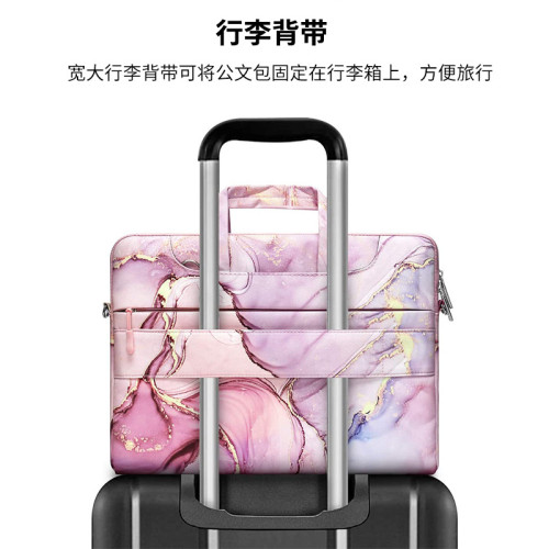 電腦包手提包女生單斜背肩包適用macbook蘋果華爲14 15.6寸時尚款