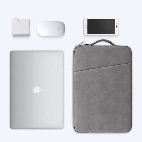 手提電腦包 內膽包羊巴皮 可攜式高效防護，適合macbook12345.6寸