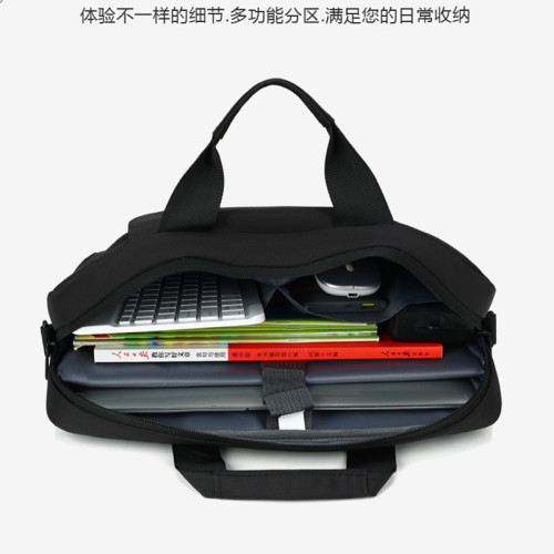 筆記型電腦包17寸新款手提商務單肩包斜背15.6寸包學生電腦包