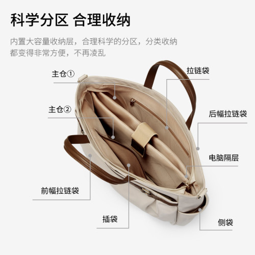 GOLF電腦包女商務大容量15英寸筆記型電腦包出差手提公文包單肩斜