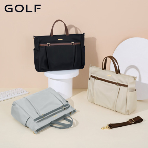 GOLF電腦包女商務大容量15英寸筆記型電腦包出差手提公文包單肩斜