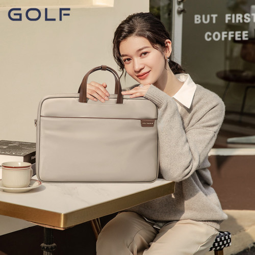 GOLF電腦包14寸筆記型電腦包時尚手提商務包學生通勤休閒文件包