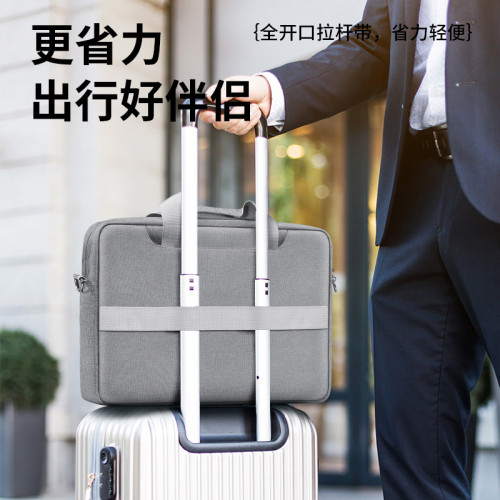 BUBM加厚防水耐磨商務筆記型電腦包加絨高級感手提電腦包