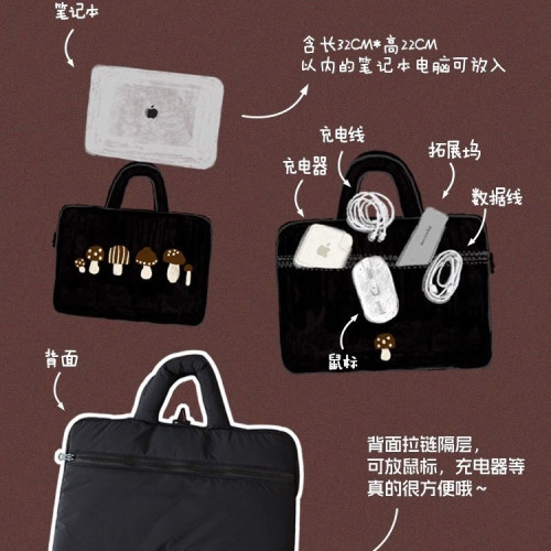 韓版潮流原創設計11寸平板收納包iPad包14寸蘋果筆記型電腦包防震