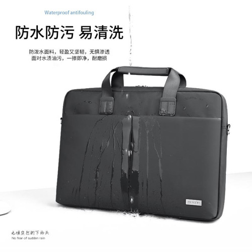 單肩手提式斜背電腦包大容量防水耐磨手提電腦筆電收納內膽