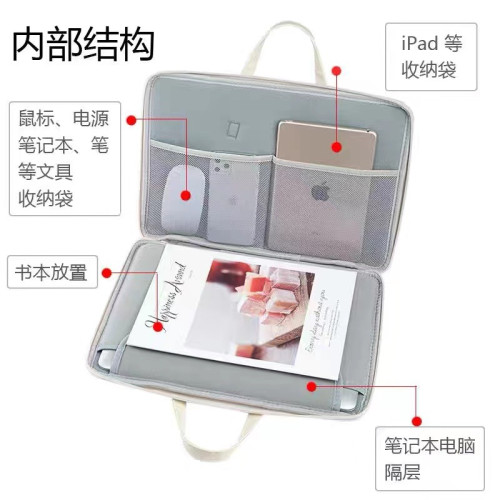 卡通筆記型電腦手提蘋果MacBook13.3華爲14惠普戴爾15.6寸電腦包