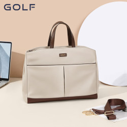 GOLF手提包女士新款牛津布包單肩大包簡約商務通勤14寸手提電腦包