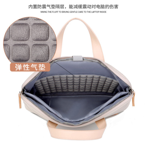 筆記型電腦包15-16寸高顔值公文包商務包女單肩斜後背包日常通勤包