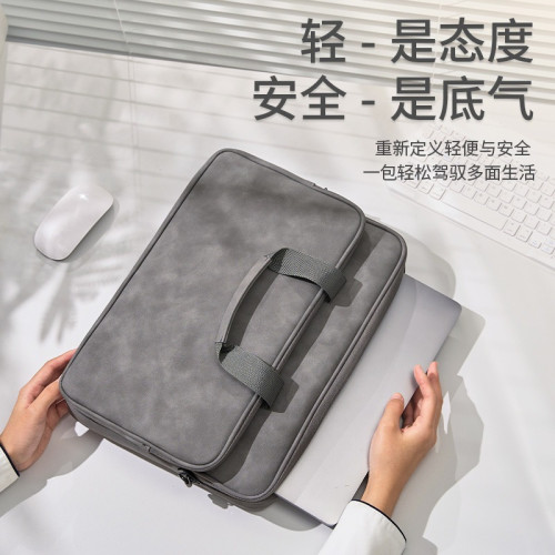 斜背筆記型電腦包手提適用14-17寸多層收納商務出行爆品