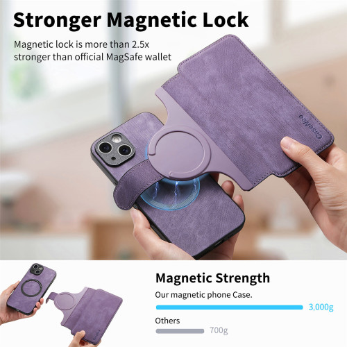 創新款磁吸magsafe二合一分離結搆式適用蘋果16手機殼iphone14pro
