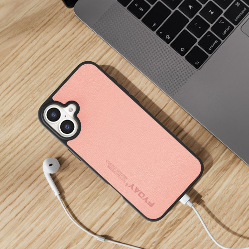 IPhone16香妃系列牛皮紋手機套 自定義香氛防摔防指紋手機保護殼