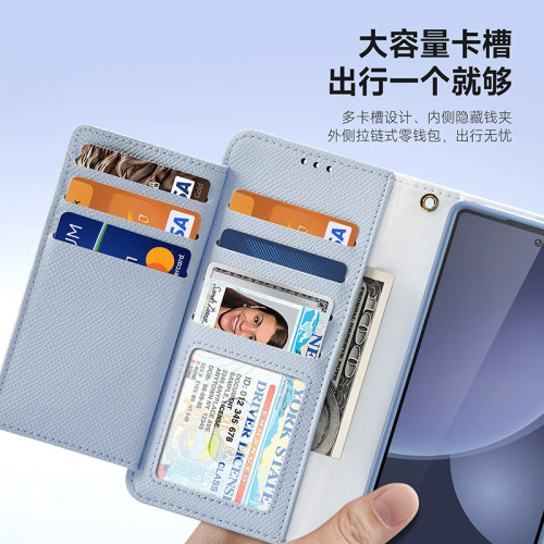 DD適用三星S25Ultra真皮手機殼 二合一磁吸分離錢包款s25皮套case
