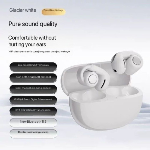V12夾耳式翻譯耳機OWS無線Ultra耳夾藍牙耳機適用BOSE