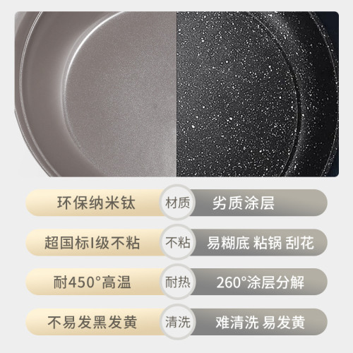 Neoflam陶瓷不沾炒鍋28cm家用炒菜鍋少油煙不沾鍋鍋電磁爐通用