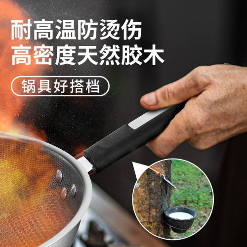 不鏽鋼炒鍋加厚全屏蜂窩無塗層不沾鍋平底禮品鍋具