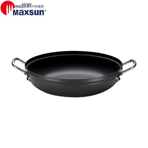 脈鮮（MAXSUN）進口湯鍋MP-128韓式火鍋多用途不沾鍋烤肉吊鍋理鍋