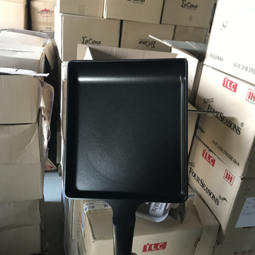 韓國進口加大玉子燒鍋煎蛋餅鍋長方形平底鍋不沾煎鍋電磁爐瓦斯用