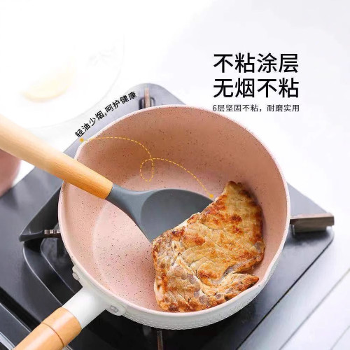 嚴選日式雪平鍋不沾鍋麥飯石平底雪花鍋煎蛋牛排鍋家用不沾小煎鍋