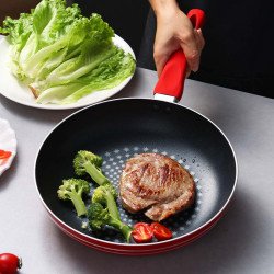 不鏽鋼炒菜不沾鍋 家用廚房平底牛排煎鍋 多功能少油煙炒鍋