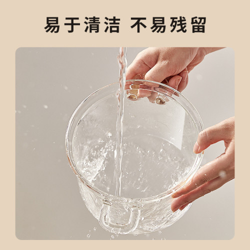 高硼矽玻璃鍋家用透明煮鍋電陶爐明火耐高溫燉鍋泡麵銀耳湯煲湯鍋