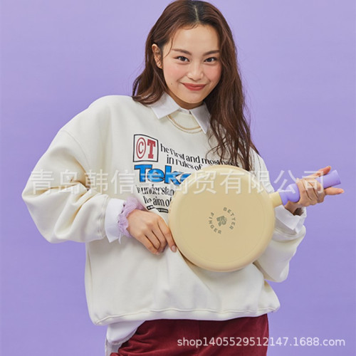 韓國進口betterfinger陶瓷迷你平底鍋不沾輔食鍋寶寶奶鍋炒鍋煎鍋