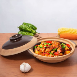 酒店商用老式陶土特淺砂鍋明火耐高溫乾燒煲仔飯乾鍋菜專用沙鍋煲