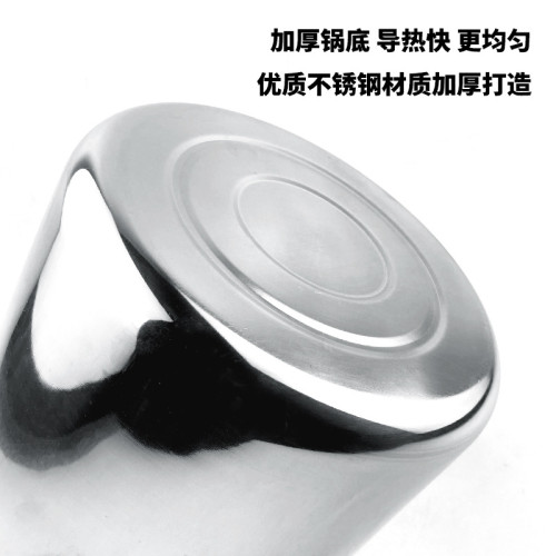 不鏽鋼特高鍋家用大容量加深煮粥鍋商用加厚煲湯蒸燉鍋電磁爐通用