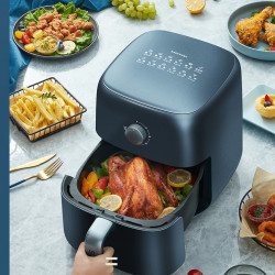 家用電炸鍋4.2L大容量自動烹炸美食無油煙智能電烤箱KJ42D811