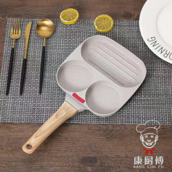 小型煎蛋鍋多孔煎蛋煎牛排一體便捷省時多功能易清洗不沾鍋早餐鍋