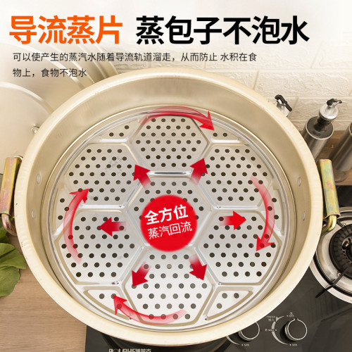 老式加厚鋁鍋商用大容量超大號家用鋁湯鍋蒸鍋燒水鍋鹵鍋雙耳大鍋
