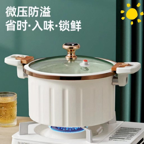 【出英國】小型26cm羅馬假日琺瑯微壓鍋不沾鍋多功能煮鍋雙耳燉鍋