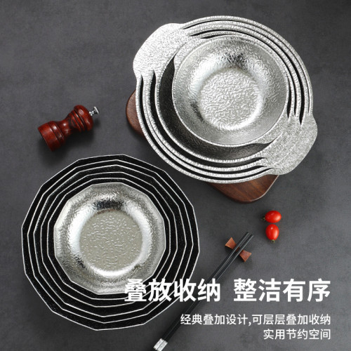 日式壽喜鍋鍋具不鏽鋼雙耳不沾鍋商用日本小火鍋關東煮小鍋仔家用