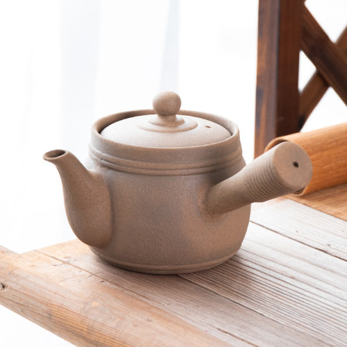 無釉無塗層圍爐煮茶耐高溫防爆泡茶壺側把茶壺烤茶壺烤火爐網紅
