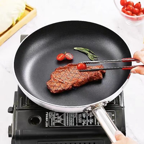 特厚鋁合金平底鍋商用不沾大小號水生煎包雞蛋牛扒肉排烙餅煎炒鍋