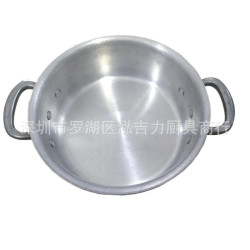 鋁桶圓形湯桶雙耳鋁鍋複合底湯桶米桶水桶配蓋適用電磁爐瓦斯爐