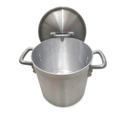 鋁桶圓桶燒水桶湯桶加厚耐用厚底桶雙耳電磁爐瓦斯爐適用55cm