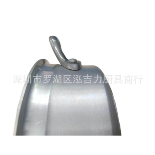 鋁桶圓桶燒水桶湯桶加厚耐用厚底桶50cm雙耳電磁爐瓦斯爐適用