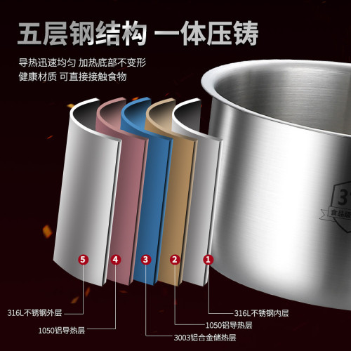 輔食鍋316不鏽鋼家用小奶鍋寶寶嬰兒煎煮一體不沾鍋煮牛奶煮麵鍋