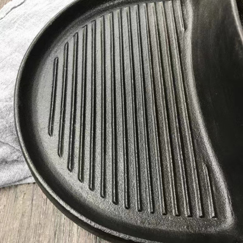 加厚鑄鐵鍋韓式烤涮一體鍋生鐵湯鍋翻牆火鍋兩用燒烤盤高低鍋