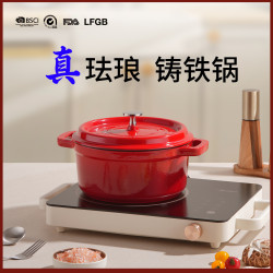 琺瑯鍋燉盅陶瓷砂鍋家用鑄鐵燜燒鍋砂鍋搪瓷不沾鍋瓦斯電磁爐煮鍋