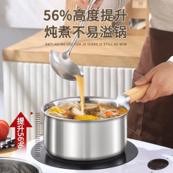 德國316不鏽鋼小奶鍋寶寶輔食鍋湯鍋奶鍋嬰兒無塗層不沾鍋泡麵鍋