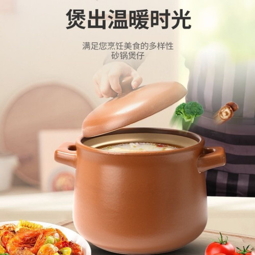 陶土砂鍋明火瓦斯爐專用燉鍋家用大容量煲湯老式燉湯沙鍋養生