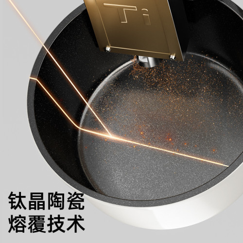 無塗層陶瓷小奶鍋寶寶專用輔食鍋嬰兒煎煮不沾蒸鍋湯鍋煮泡麵牛奶