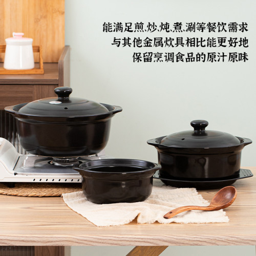 砂鍋米線專用砂鍋商用麻辣燙明火耐高溫燉鍋重慶雞公煲家用乾燒鍋