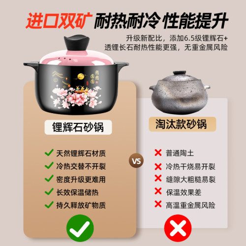韓式家用瓦斯煲湯鍋耐高溫陶瓷瓦斯爐專用湯鍋沙鍋大瓦罐湯煲砂煲