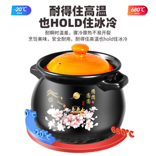 砂鍋燉鍋家用瓦斯煲湯鍋耐高溫不開裂陶瓷鍋瓦斯爐專用大容量沙鍋